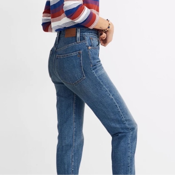 Madewell The Momjean in Downey Wash Woman’s Size 24 Denim 100% Cotton Casual - Picture 2 of 6